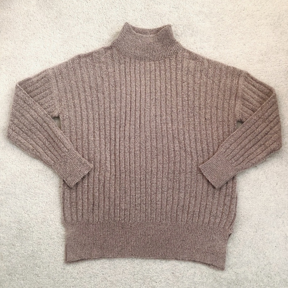 2 for $35🔥 Mauve Mock Neck Knit Sweater